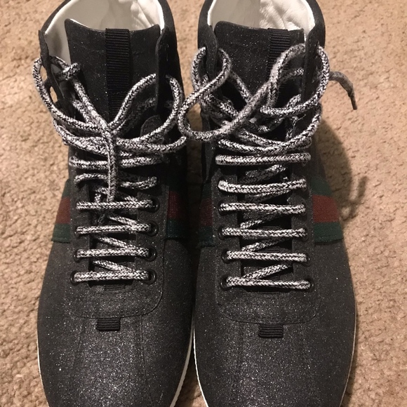 Gucci Glitter Web High Top - Picture 1 of 6